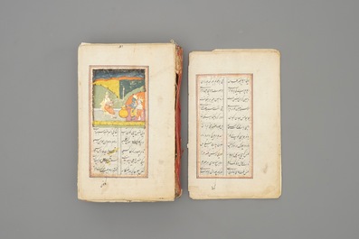 A collection of Islamic and Persian miniatures, calligraphy panels and a Quran, Iran and India, 19/20th C.