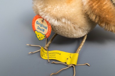 Een collectie Steiff pluche dieren, jaren '50 en later