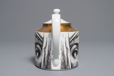 A 'Temi i variazone' teapot after Piero Fornasetti, Rosenthal, Germany, 1999
