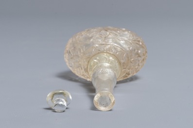 A Mughal-style rock crystal water sprinkler or scent bottle, India, 19/20&egrave;me