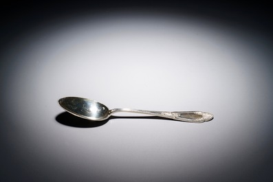 A German silver flatware service, 20th C.