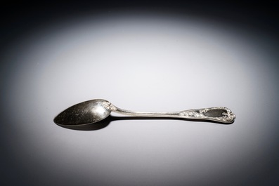 A German silver flatware service, 20th C.