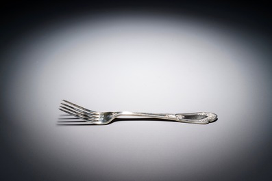 A German silver flatware service, 20th C.