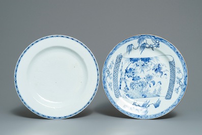 Een collectie divers Chinees blauwwit, famille verte en Swatow porselein, 16/18e eeuw