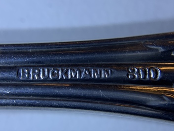 A German silver flatware service, Bruckmann &amp; Sohne, Heilbronn, 20th C.