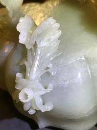 Deux br&ucirc;le-parfums en jade et cristal de roche, Chine, 20&egrave;me