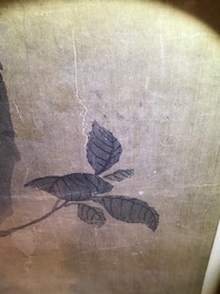 Yun Shouping (1633&ndash;1690): Branches fleuries, encre et couleur sur papier, 17e eeuw
