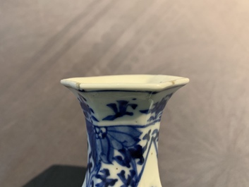 A varied collection of Chinese blue and white porcelain, 19th C.