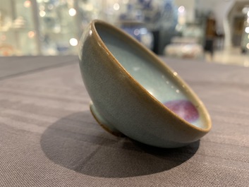 A Chinese junyao purple splash bowl, Song or later