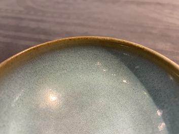 A Chinese junyao purple splash bowl, Song or later