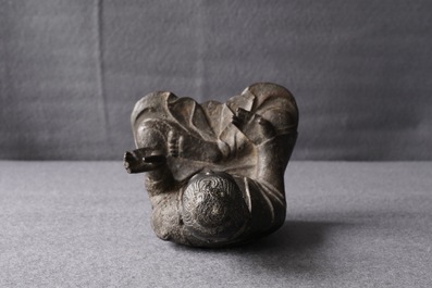 A Chinese bronze figure of Buddha, Ming