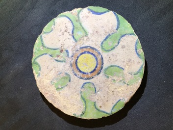 Two maiolica tiles from the castle of Breda, attr. to the Guido Andries workshop, Antwerp, 1535-1550