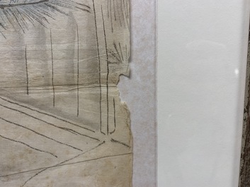 Kondo Harumasa (Japan, 19th C.): Three dancing boys, watercolour and ink on paper, Edo, 19th C.