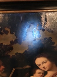 Follower of Hendrick van Balen, Antwerp school: Holy family, oil on panel, 16/17th C.