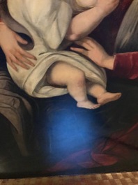 Follower of Hendrick van Balen, Antwerp school: Holy family, oil on panel, 16/17th C.