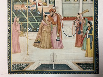 Huit miniatures et calligraphies islamiques et persans, Iran et Inde, 19/20&egrave;me