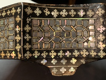 A varied collection of mother-of-pearl and mica-inlaid lacquerware, Southeast Asia, 19/20th C.