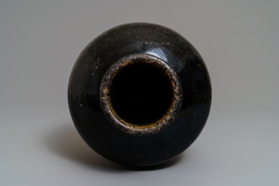 A Chinese black-glazed stoneware jar, Song