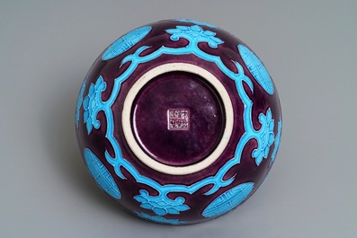 A Chinese Fahua-style bowl, 19/20th C.