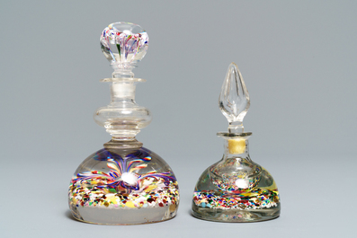 Ten glass paperweights, France, 18/19th C.