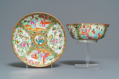 A large collection of Chinese Canton famille rose wares, 19th C.