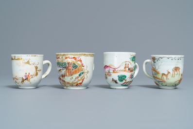A varied collection of Chinese famille rose export porcelain, Qianlong
