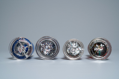 Ten glass paperweights, France, 18/20h C.