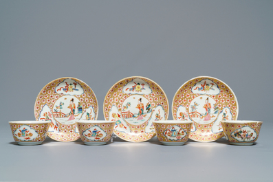 A collection of diverse Chinese famille rose and grisaille porcelain, Yongzheng/Qianlong
