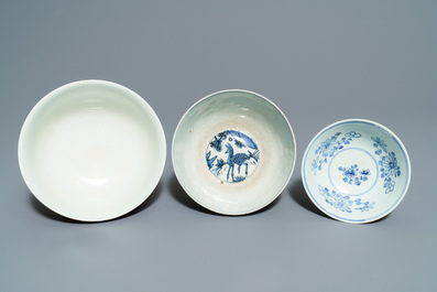 A varied collection of Chinese porcelain, Ming and later