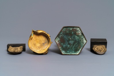 A varied collection of Tibetan votive objects, 19/20th C.