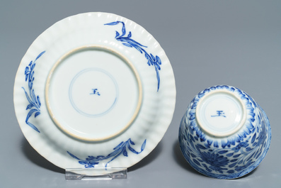 A varied collection of Chinese blue and white wares, Kangxi