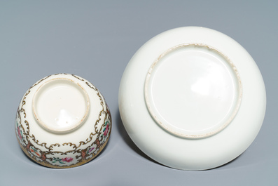 Une partie d'un service &agrave; th&eacute; en porcelaine de Chine famille rose, Qianlong