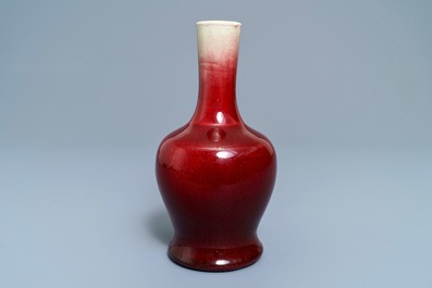 A Chinese 'langyao' red-glazed vase, 19th C.