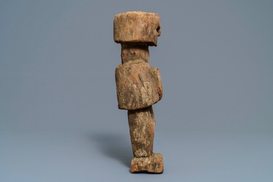 A carved wood votive figure, Dolpa, Nepal, 19th C.