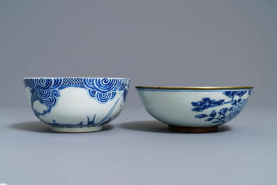 A varied collection of Chinese 'Bleu de Hue' Vietnamese market wares, 19th C.