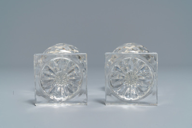 A set of 50 Val-Saint-Lambert crystal glasses, 20th C.
