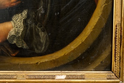 Leermans, Pieter (Hollandse school, 1635-1706): Portret van een man, olie op paneel