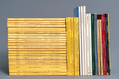 48 catalogues de ventes d'arts chinois de Christie's et Sotheby's des ann&eacute;es '80