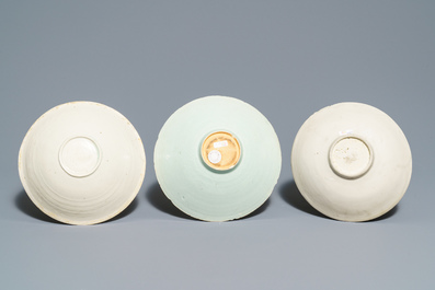 Nine Chinese qingbai porcelain wares, Song