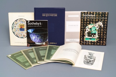 Een lot van 132 veilingcatalogi Aziatische kunst van veelal Sotheby's, w.o. enkele belangrijke