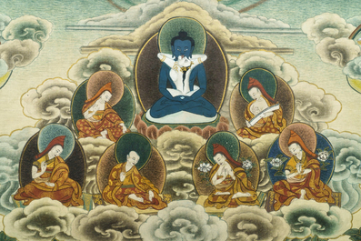 A 'mandala' thangka, Nepal or Tibet, 19/20th C.