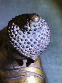 A gilt bronze figure of Buddha Shakyamuni, Tibet, 15/16th C.