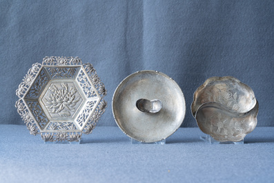 A varied collection of Chinese silver, 19/20th C.
