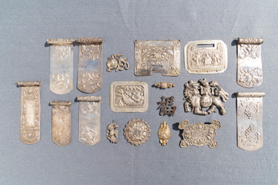 A varied collection of Chinese silver, 19/20th C.