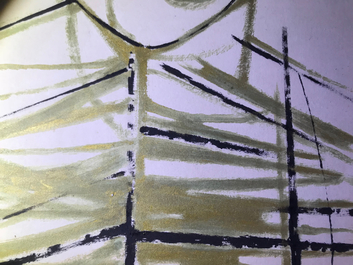 Se Ok Suh (Seok Suh) (Korea, 1929-): Untitled, ink and color on paper