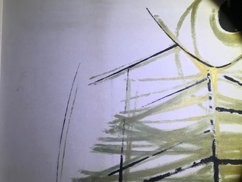 Se Ok Suh (Seok Suh) (Korea, 1929-): Untitled, ink and color on paper