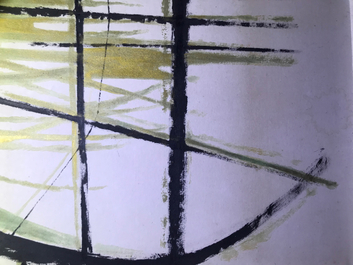 Se Ok Suh (Seok Suh) (Korea, 1929-): Untitled, ink and color on paper