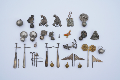 A varied collection of Chinese silver, 19/20th C.