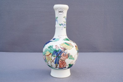 Un vase en porcelaine de Chine famille verte, marque de Chenghua, Kangxi