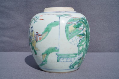 A Chinese doucai ginger jar, prob. Kangxi/Yongzheng